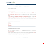 Thank You for Your Generous Donation to Our Organization example document template 