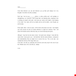 Love Letter Template example document template