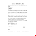 Stage Manager Resume Template - Theatre | Bakersfield | Download Now example document template