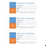 SPA Gift Coupon Template example document template