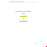 Franchise Agreement Template example document template