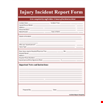 Create an Effective Incident Report Template | Streamline Reporting & Minimize Injuries example document template