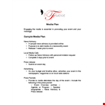 Sample Media | Event Press Advisory | Media Templates example document template 