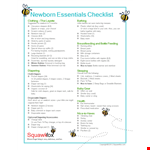 Ultimate New Baby Essentials Checklist for Clothing example document template 