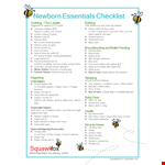 Ultimate New Baby Essentials Checklist for Clothing example document template
