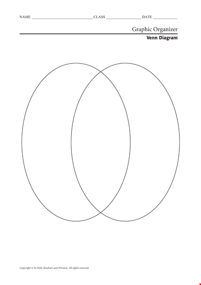 Organized Visual Displays with Our Venn Diagram Template