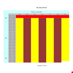 Weekly Calendar Template - Plan Your Week with a Handy Calendar example document template