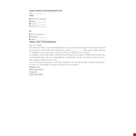 Simple Employee Acknowledgement Letter Template example document template 