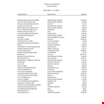 Professional Services | Company Monthly Expense Report example document template