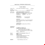 Marketing Internship Resume | Gain Experience in Business | Milwaukee example document template