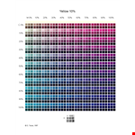 CMYK Color Chart example document template