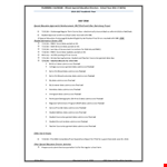 Project Planning Checklist Example example document template