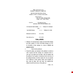 Divorce Agreement | Court-Approved Agreement for Petitioners & Their Marriage example document template