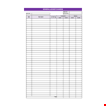 General Ledger Excel Template example document template