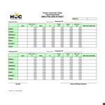 Weekly Employee Sign In Sheet Template example document template
