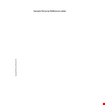 Personal Reference Letter: A Formal Guide for United Youth Volunteers - Justin example document template 