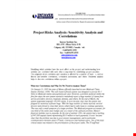 Project Risk Analysis Template example document template