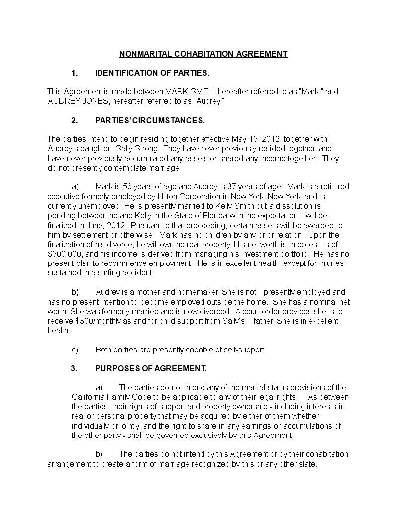 Non Marital Cohabitation Agreement Template Protect Your Agreement non-marital-cohabitation-agreement-template-protect-your-agreement