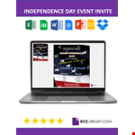 Independence Day Event Invitation example document template 
