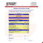 Electrical Work example document template