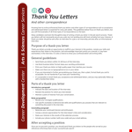 Thank You Letter for Formal Email Position example document template