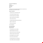 Financial Operations Manager Resume example document template
