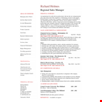 Sales Administration Manager Resume - Experienced Company Sales Manager | DayJob example document template