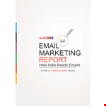 Email Marketing Report example document template