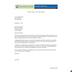 Thank You Letter for the Professional Position | Joliet example document template