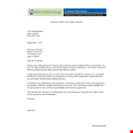 Thank You Letter for the Professional Position | Joliet example document template 