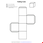 Folded Cube Template - Create Stunning 3D Shapes with Easy Folding Techniques example document template