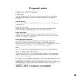 Company Business Proposal Letter - Crafting a Compelling Letter to Secure Research Funding example document template