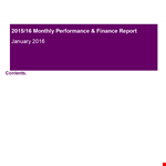 Trust and Enforcement Actions: Monthly Performance Report example document template