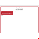 Landscape Poster example document template 
