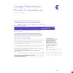 Transfer Telstra Services: Customer Lease Transfer Request Letter Template example document template