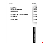 Free Depreciation Schedule Template - Group Assets Effortlessly example document template