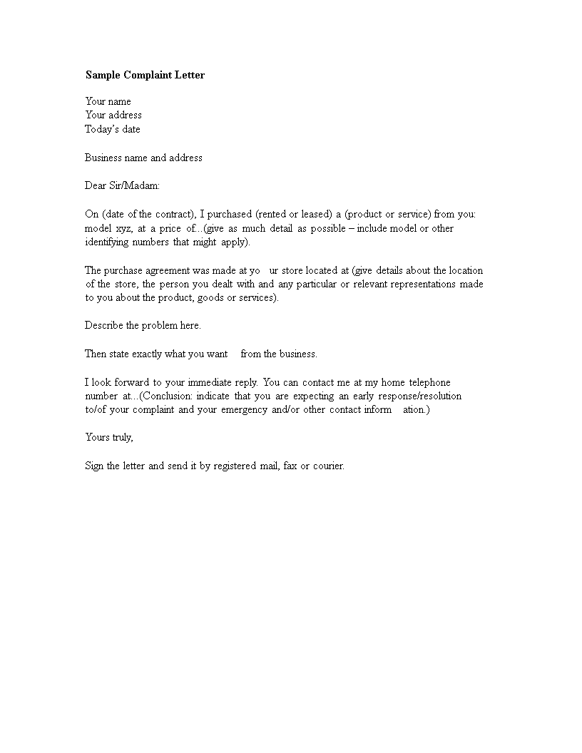 How Do You Begin Writing A Complaint Letter How Do You Begin Writing A Complaint Letter