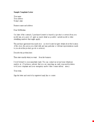 Complaint Letter Format How To Write A Formal Complaint Letter PDF 