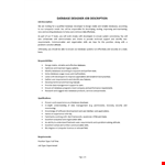 Database Designer Job Description example document template