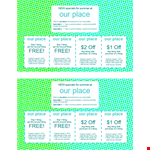 Special Summer Coupons - Get Discounts Now! example document template 