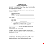 Independent Contractor Agreement for College Services example document template