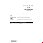 Project Proposal Template - Should You Use This Option? example document template
