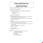Sample Of Internal Job Posting Sercpkeisb example document template