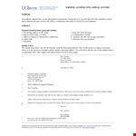 Written Warning Appeal Letter example document template