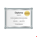 Custom Diploma Templates - Design Your Own Diploma Easily example document template 
