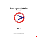Construction Project Schedule Template | Efficient Planning example document template 