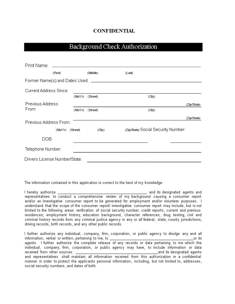Nanny background check application