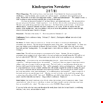 Preschool Newsletter Template | Paper, Please | Conferences example document template