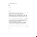 Formal Job Interview Thank You Letter example document template 