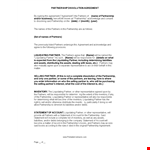 Partnership Agreement Termination Letter example document template